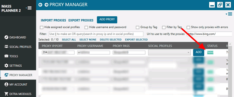 massplanner proxies verify